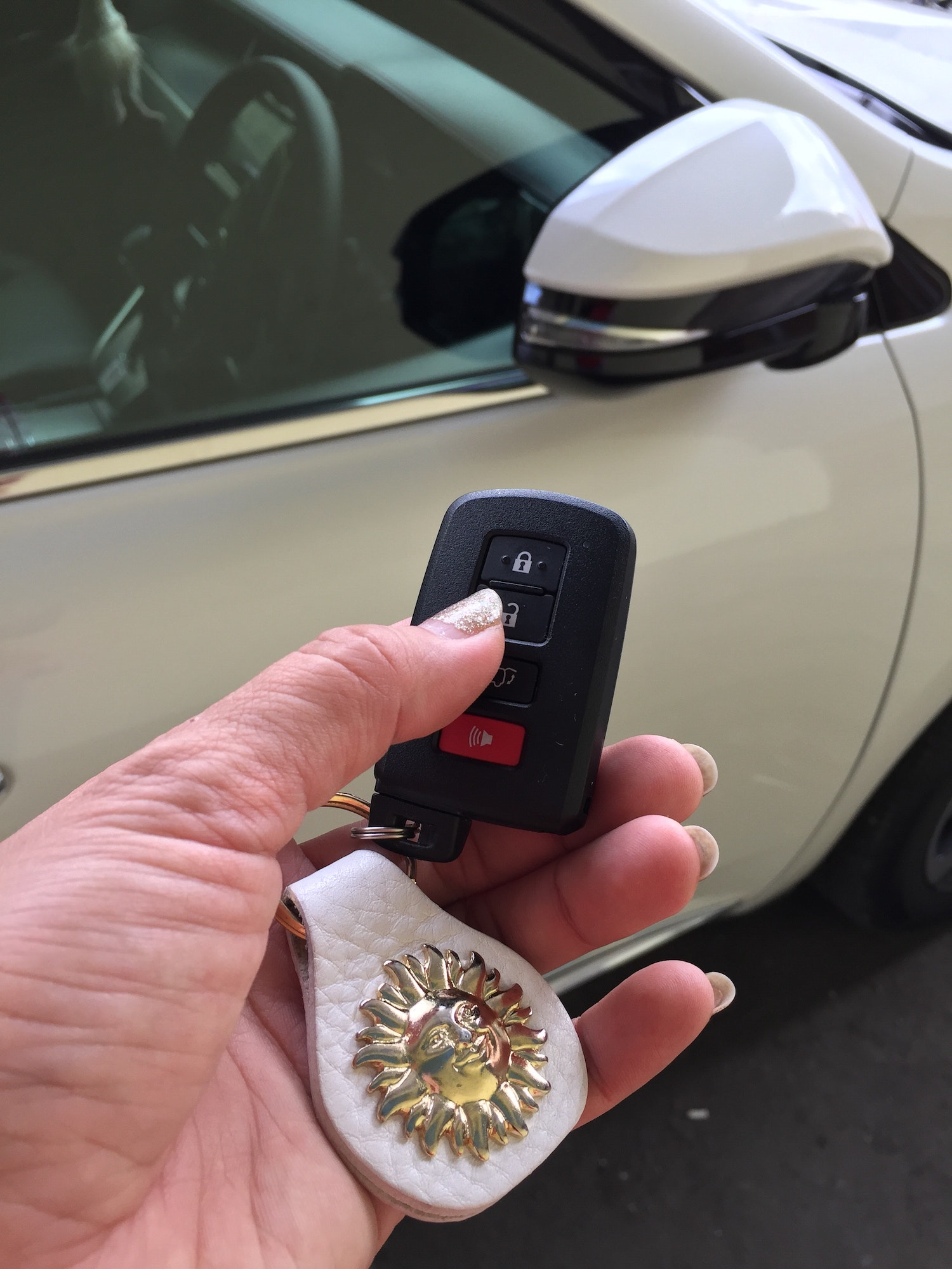Unlocking car using remote control